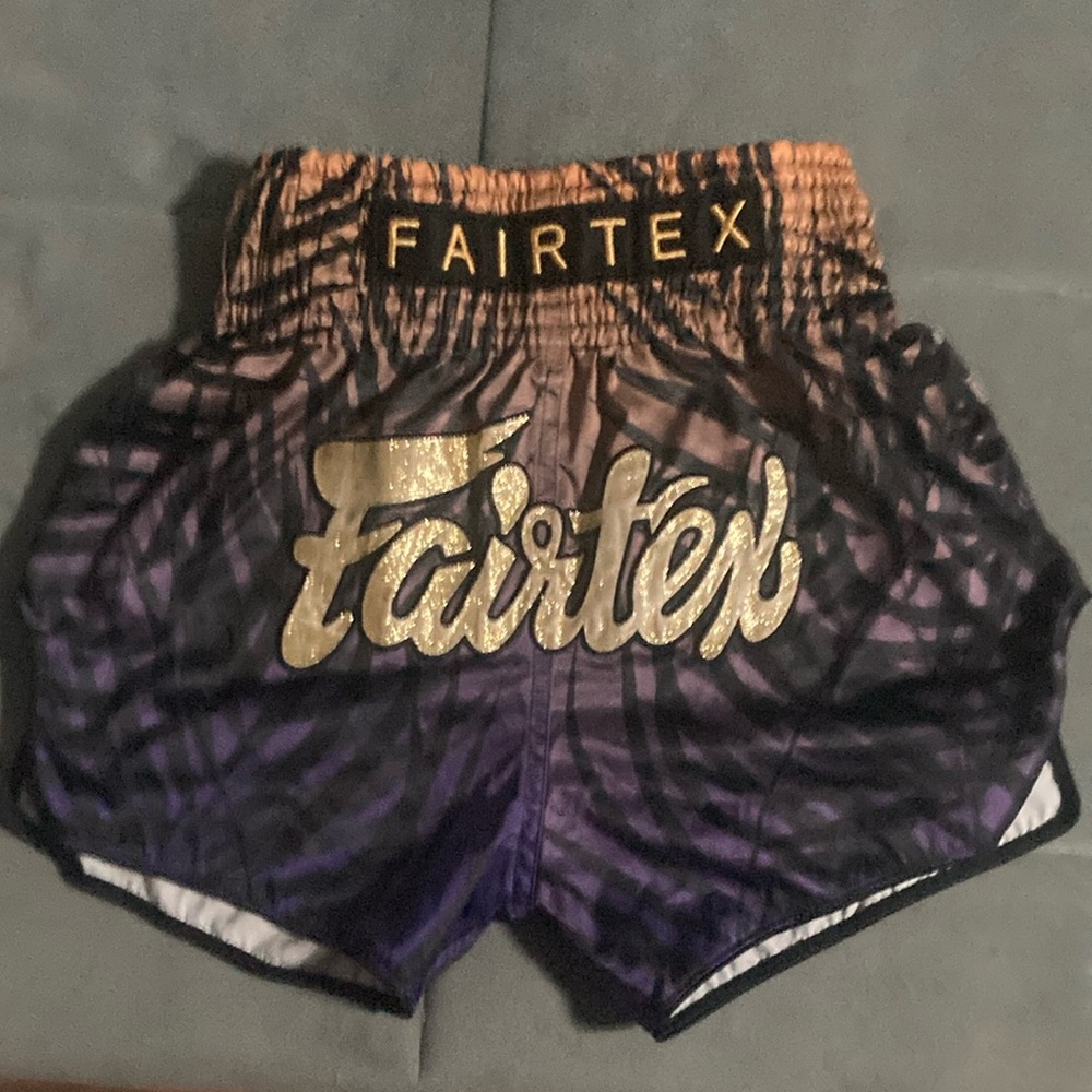 Purple and Gold Fairtex Muay Thai Shorts